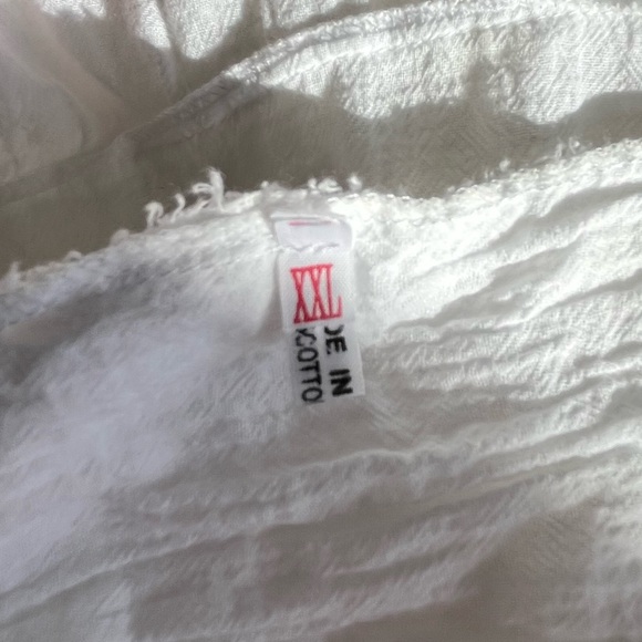 Boho Floral Embroidered Smocked Tiered Midi Dress Mexican Peasant Cottagecore - Picture 13 of 15